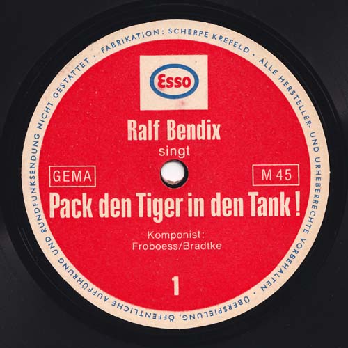 Pack Den Tiger In Den Tank Slogan Bendix, Ralf // Pack den Tiger in den Tank