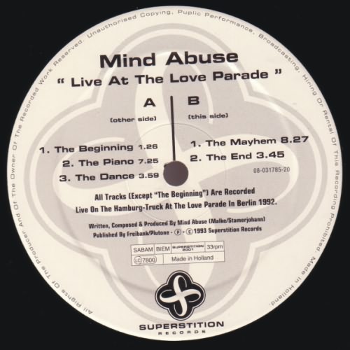 Live At The Love Parade listings