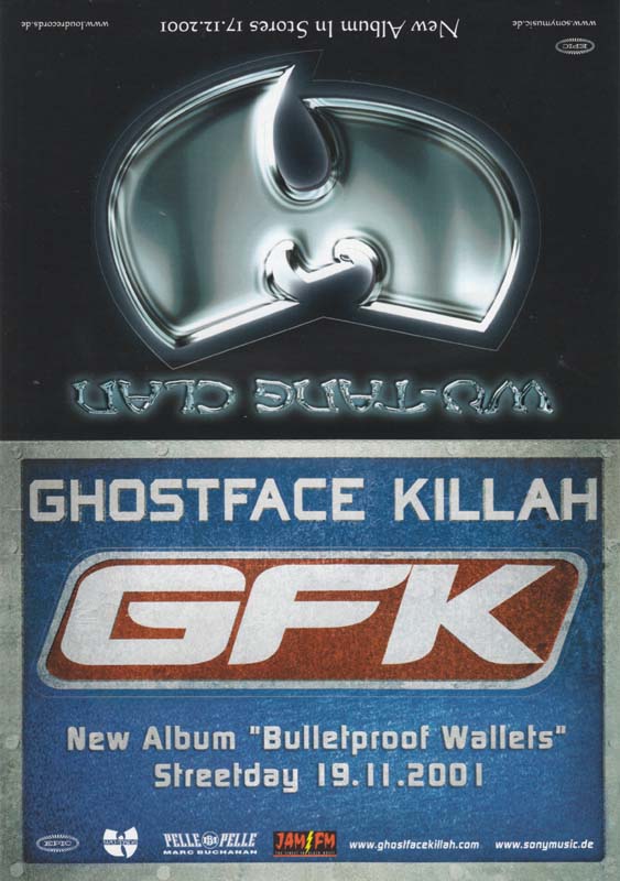 WU-TANG CLAN / GHOSTFACE KILLAH - Postcard Set - Autres